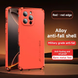 Aluminum Anti-collision Strip Silica gel Back Case For iPhone