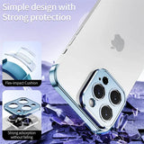 Aluminum Metal Frameless Bumper Camera Lens Protector Case for IPhone