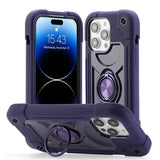 Armor Bumper Shockproof Colorful Rugged Ring Holder Hard PC Case For iPhone