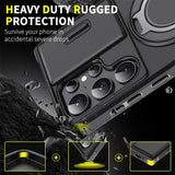 Armor Magnetic Bracket Slide Camera Protection Shockproof Case for Samsung