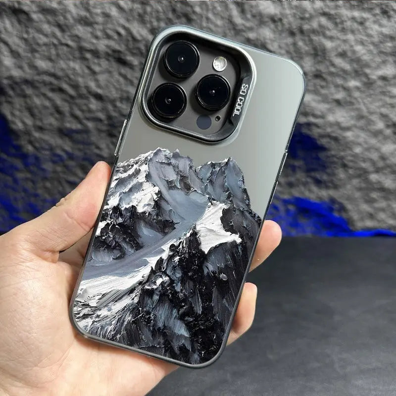 Beautiful Snow Mountain Soft Case For iPhone