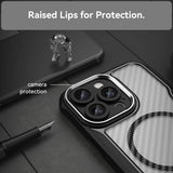 Brushed Carbon Fibre Magnetic Case For iphone