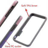 Bumper Dual Color Border Soft Case For iPhone