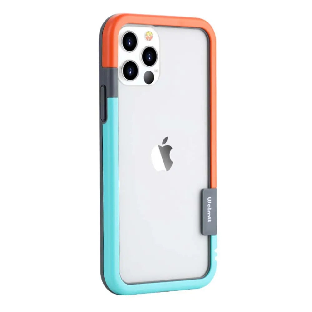 Bumper Dual Color Border Soft Case For iPhone