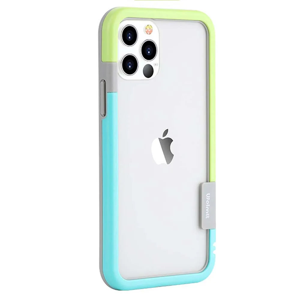 Bumper Dual Color Border Soft Case For iPhone