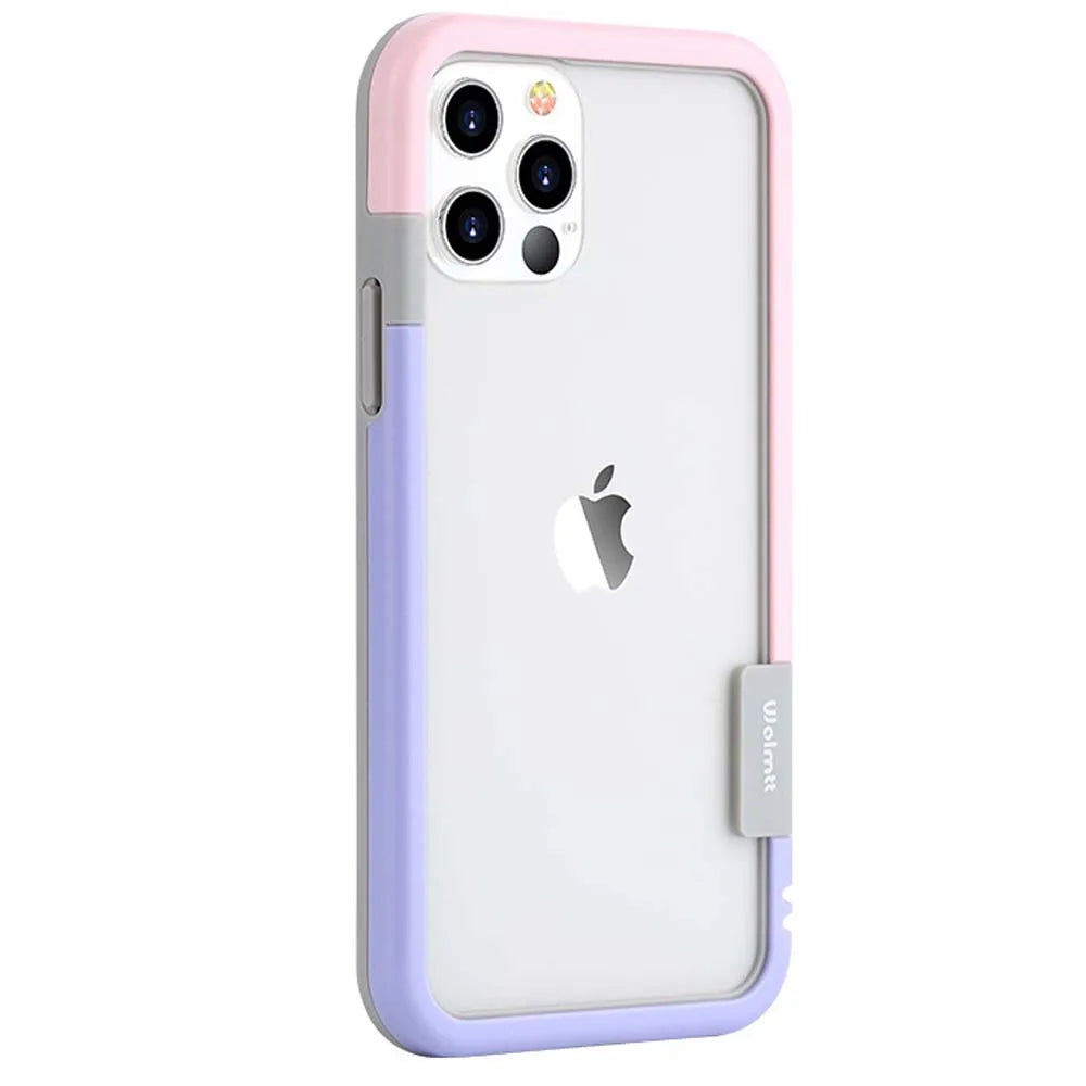 Bumper Dual Color Border Soft Case For iPhone