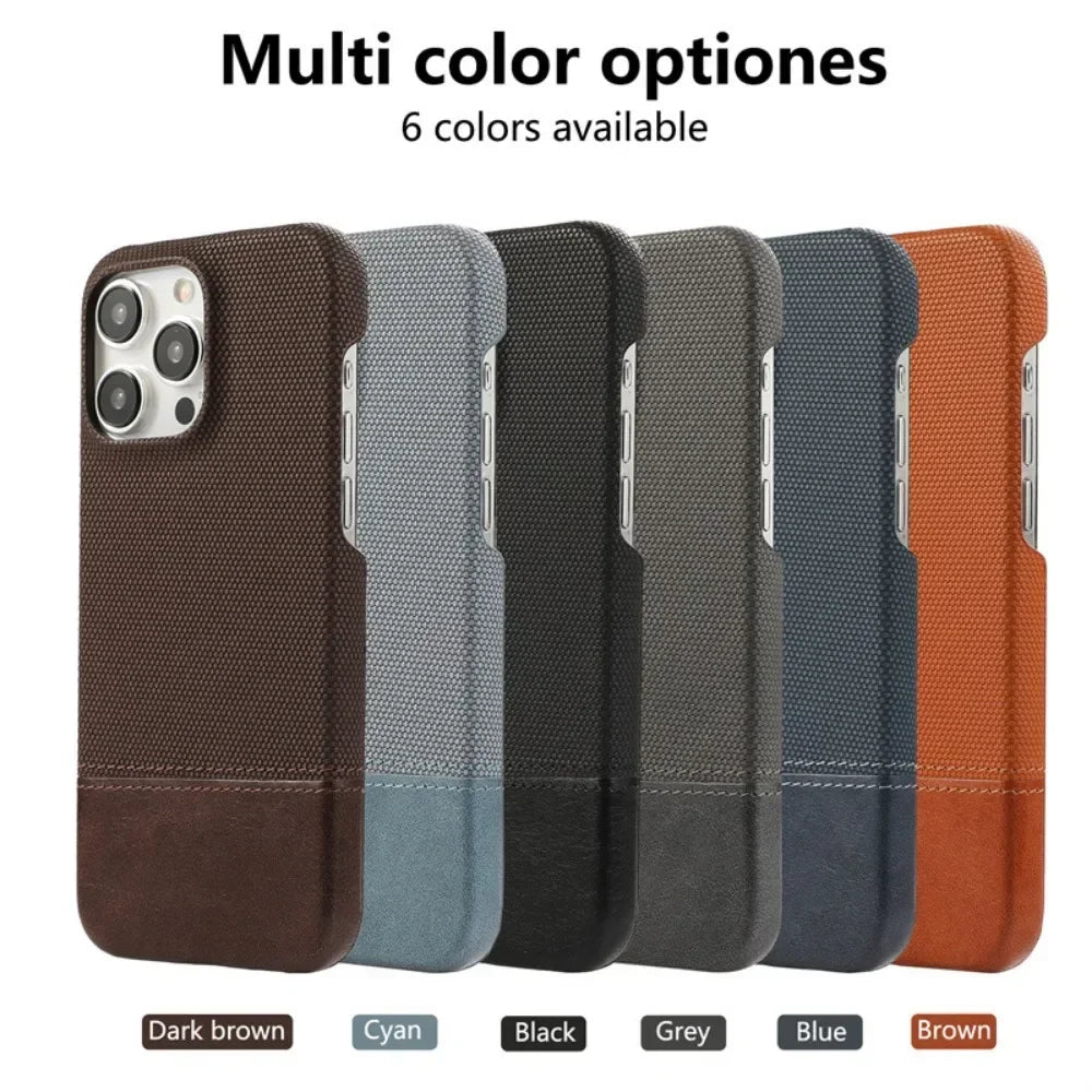 Business Style Splicing Design Phone Case for iPhone