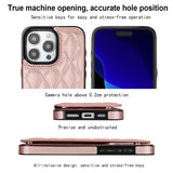 Card Slot Flip Leather Wallet Double Button Case For iPhone