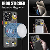 Magnetic Cartoon Astronaut Case For iPhone