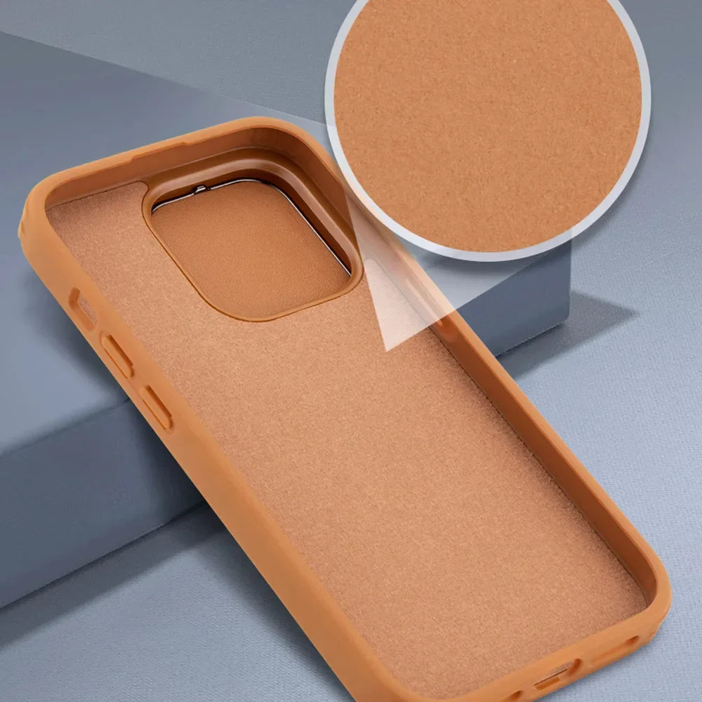 Flip Lens Wear-Resistant Leather Invisible Rotate Holder Case For iPhone