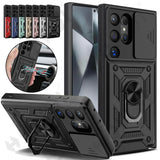 Anti-fall Shockproof Armor Case for iPhone Ring Stand Case For Samsung