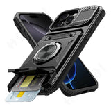 Anti-fall Shockproof Armor Case for iPhone Ring Stand Case For iPhone