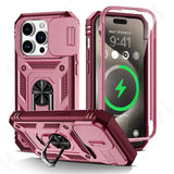 Camera Slide Military Armor Case For iPhone