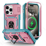 Camera Slide Military Armor Case For iPhone