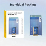 2pcs Clear Magnetic Card Holder Wallet Case For iPhone Samsung