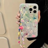 Colorful stars ins shiny  cartoon cute shockproof case for iphone