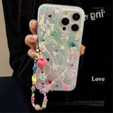 Colorful stars ins shiny  cartoon cute shockproof case for iphone