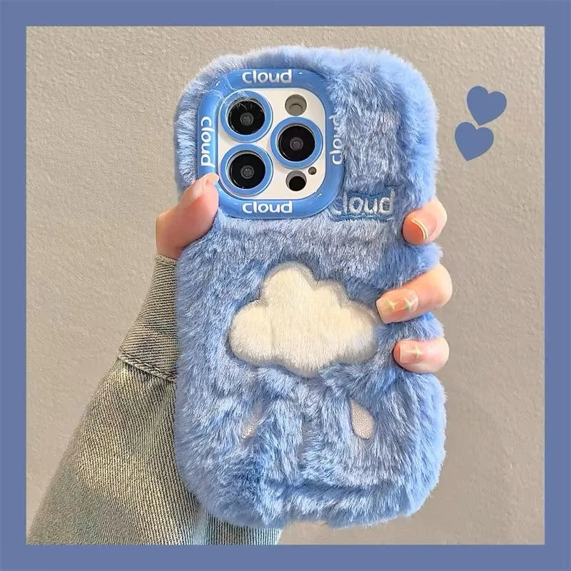 New Creative Cute Plush Cloud Case for iPhone