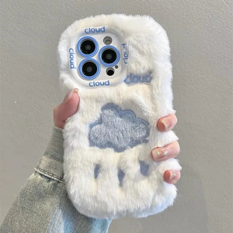 New Creative Cute Plush Cloud Case for iPhone