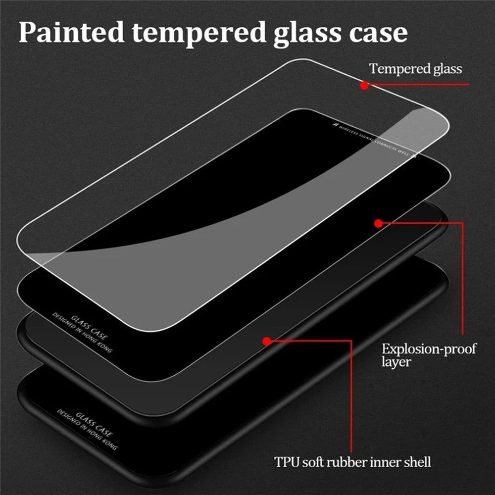 Skull Y2K Phone Tempered Glass Case For iPhone