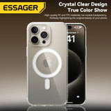 Magnetic Support Wireless Charging Clear Protective Case for iPhone