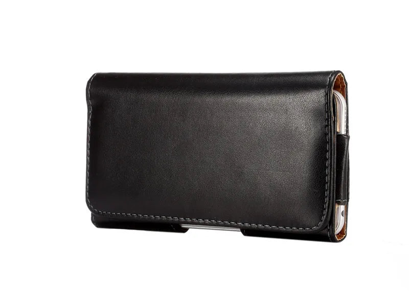 Fashion Leather Pouch men Belt Clip Magnet Bag Case For iphone