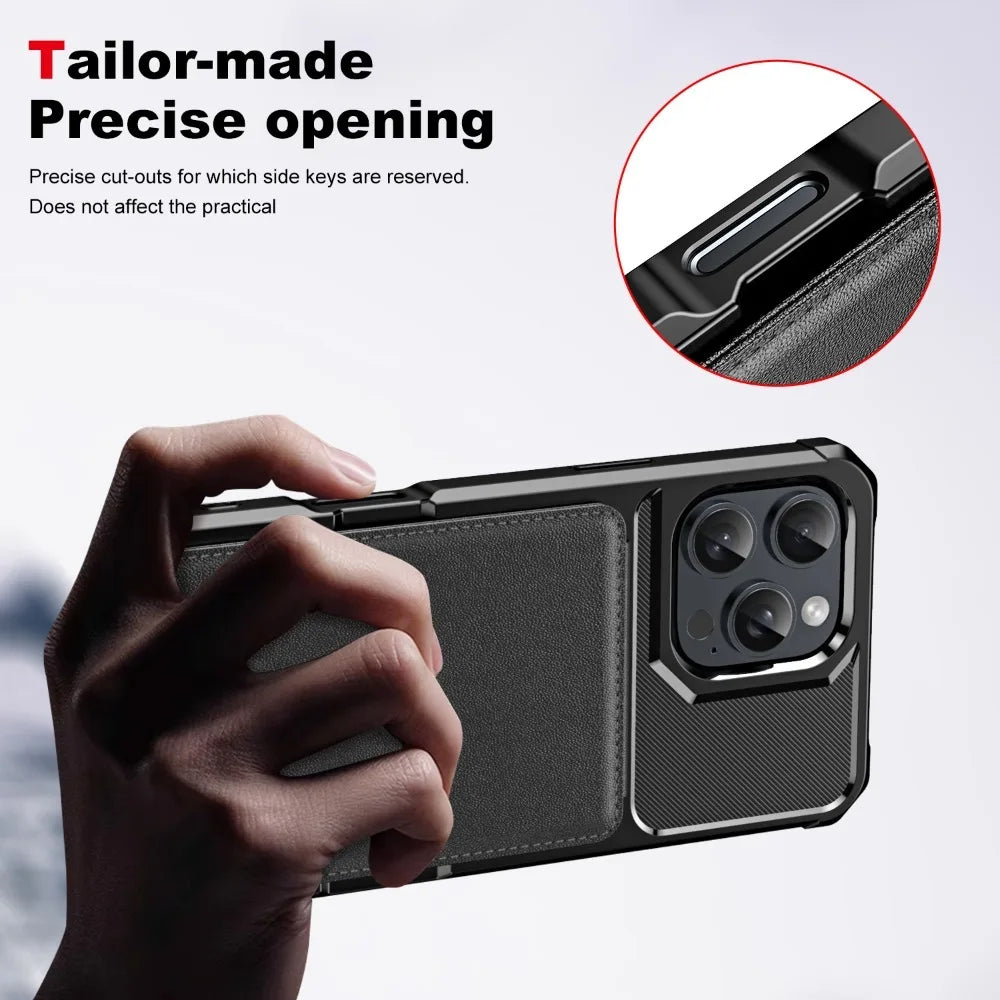 Flip Wallet Card Slot Holder Case for IPhone