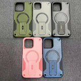 Magnetic Shockproof Hard Back Case For iPhone