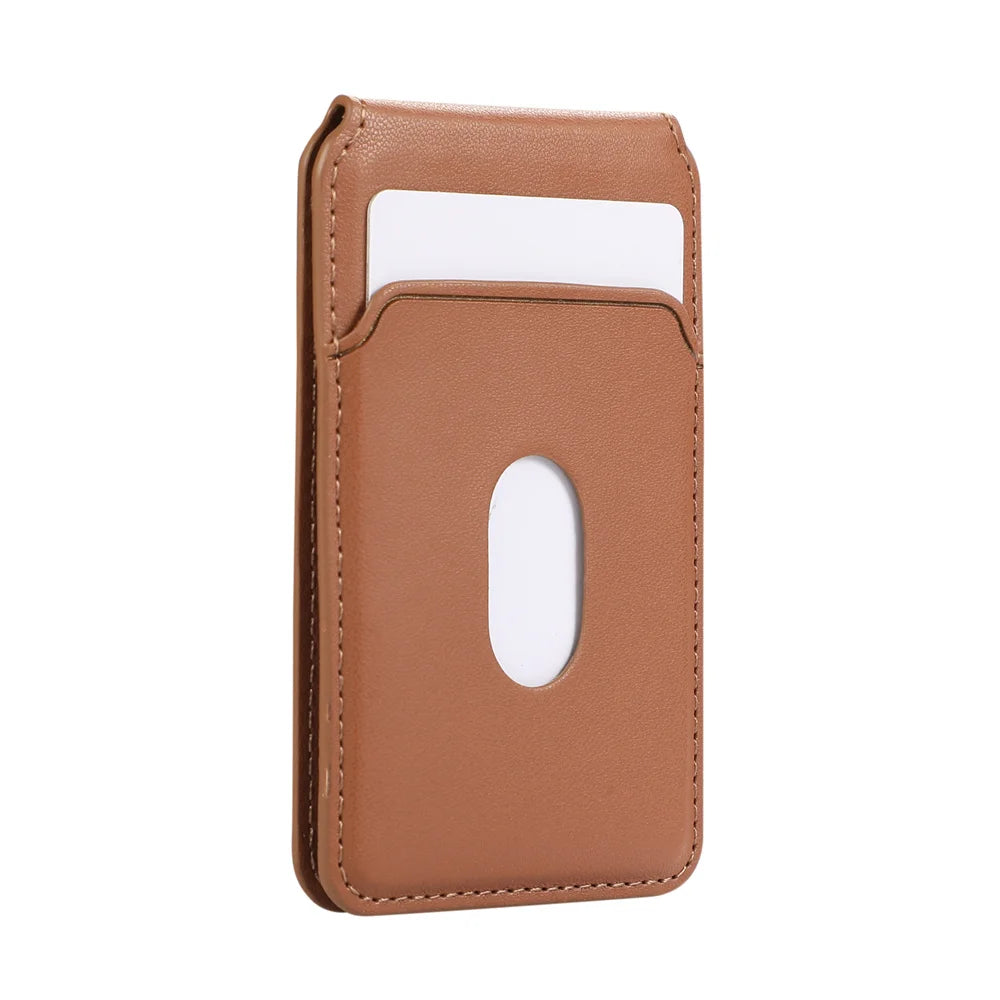 Magnetic Leather Card Holder Wallet for Apple