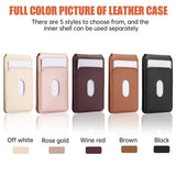 Magnetic Leather Card Holder Wallet for Apple