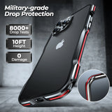 Aluminum Detachable Heat Dissipation Metal Frame Bumper Case For iPhone