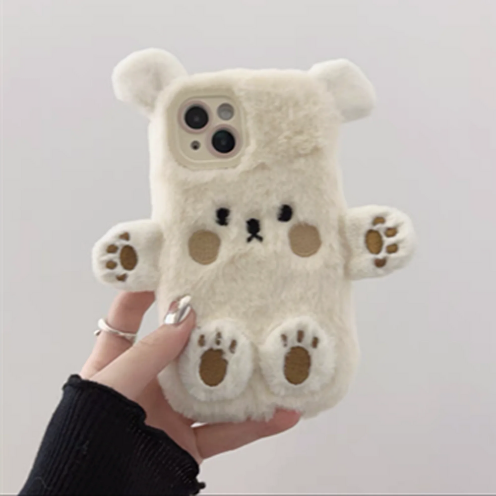 Furry Snuggly Bear Case For iPhone