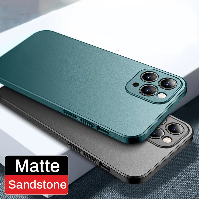 Luxury Matte Shockproof Hard PC Case For iPhone  Ultra Thin Back Cover