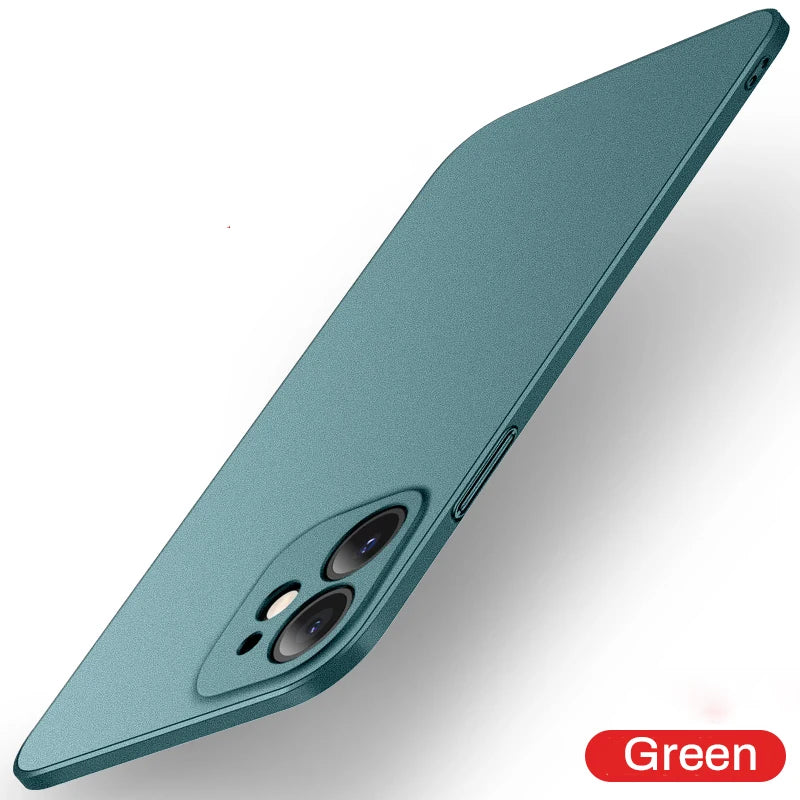 Luxury Matte Shockproof Hard PC Case For iPhone  Ultra Thin Back Cover