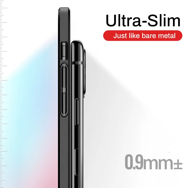 Luxury Matte Shockproof Hard PC Case For iPhone  Ultra Thin Back Cover