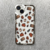 Halloween Pumpkin Ghost Bat Clear Case For iPhone