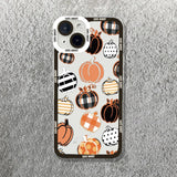 Halloween Pumpkin Ghost Bat Clear Case For iPhone