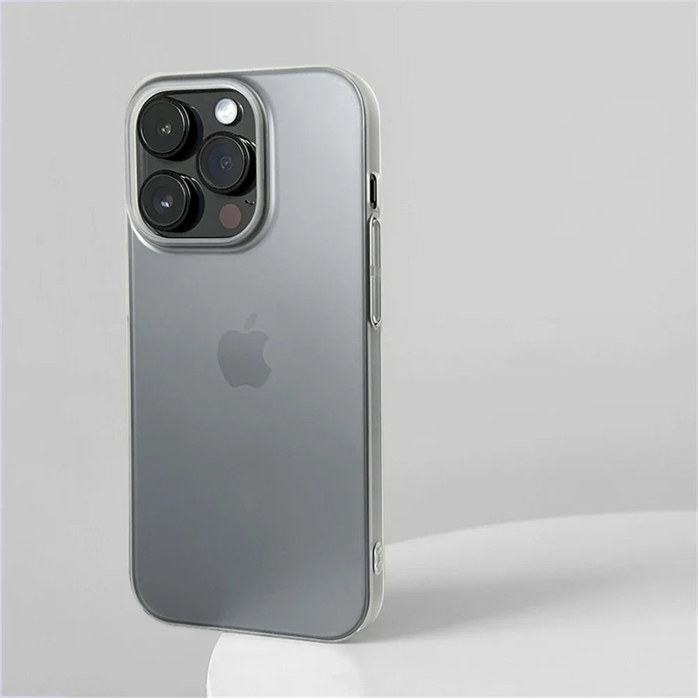 High Quality Super Thin Clear Matte Case For iPhone