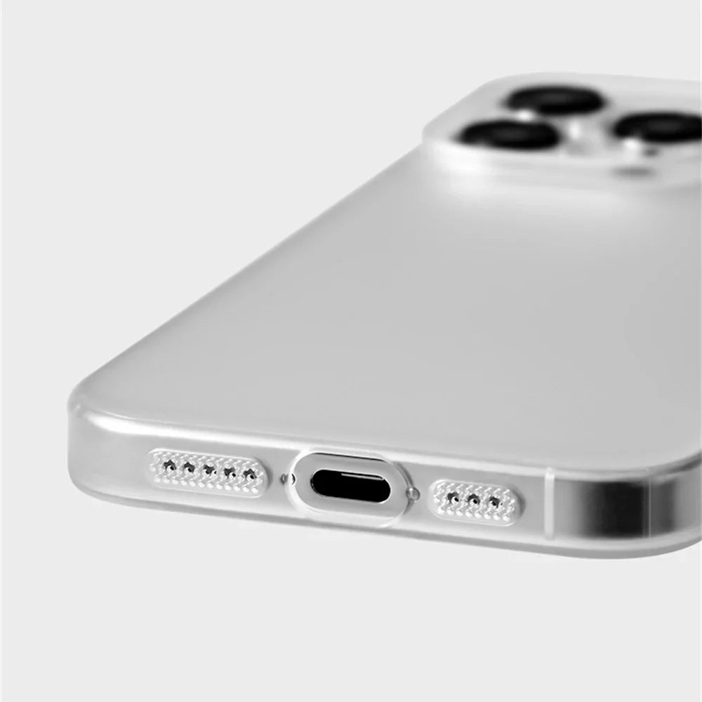 High Quality Super Thin Clear Matte Case For iPhone