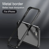 Silicone Frame Aluminum Metal Heat Bumper Case For iPhone