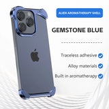 Irregular Titanium Alloy Bumper Borderless Case for iPhone