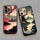 Japanese Aesthetic Mount Fuji Landscape Case For iPhone