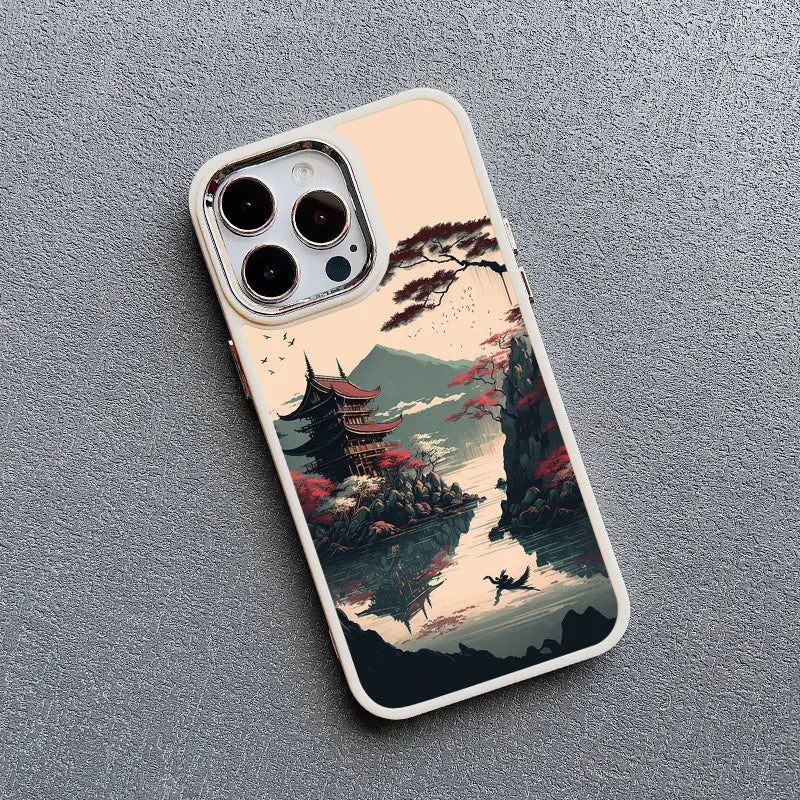 Japanese Aesthetic Mount Fuji Landscape Case For iPhone