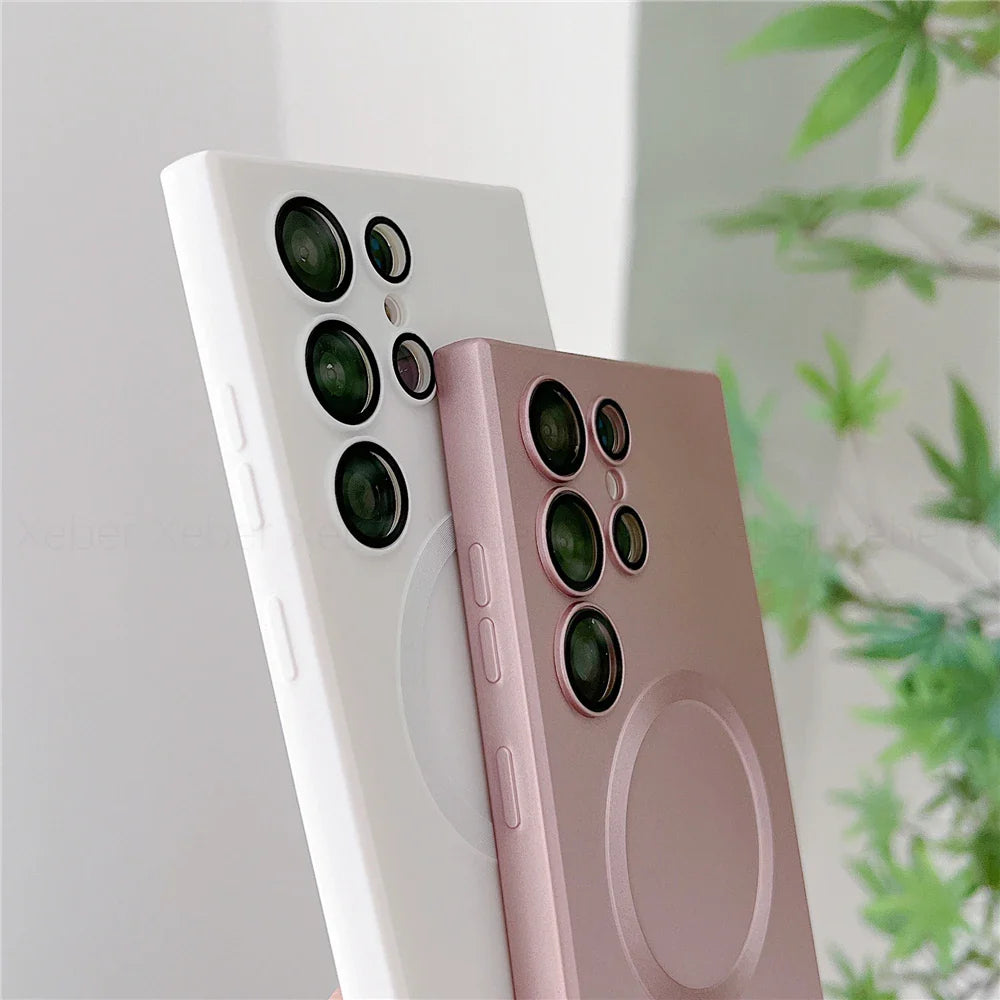 Lanyard Crossbody Magnetic Charging Case For Samsung