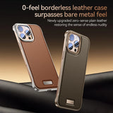 Leather Frameless Thin Case For iPhone