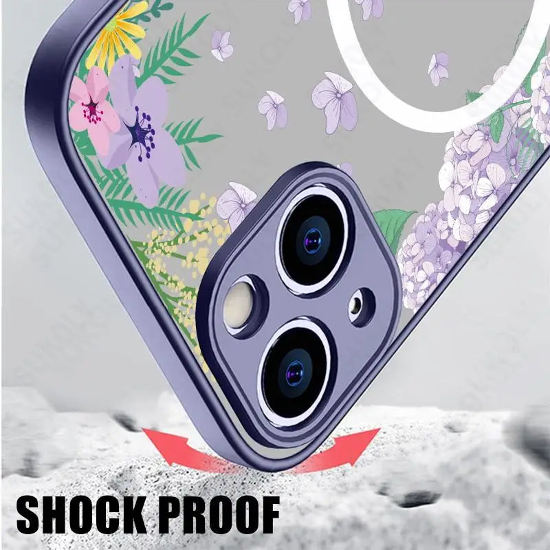 Flower Hybrid Magnetic Case For iPhone