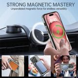 Luxury Magnetic Wireless Charging Leather Stand Case For iPhone