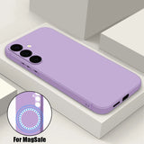 Luxury Magnetic Wireless Charge Soft Case For Samsung Galaxy