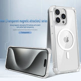 Luxury Magnetic Transparent Case For iPhone