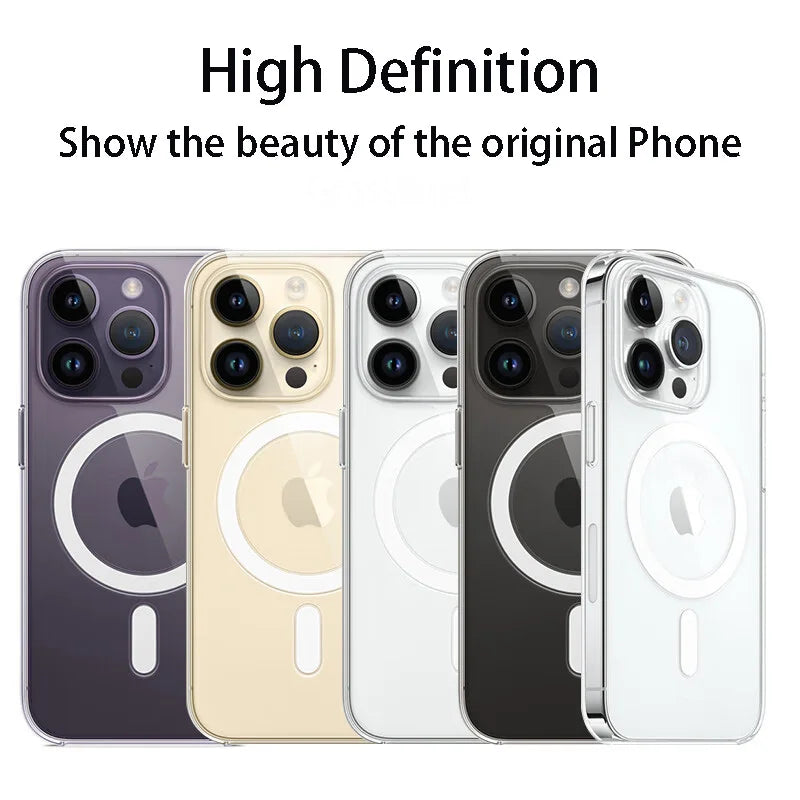 Luxury Magnetic Transparent Case for iPhone